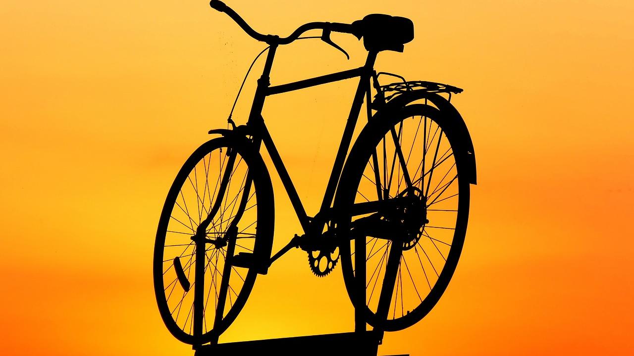 Bicycle in sunset